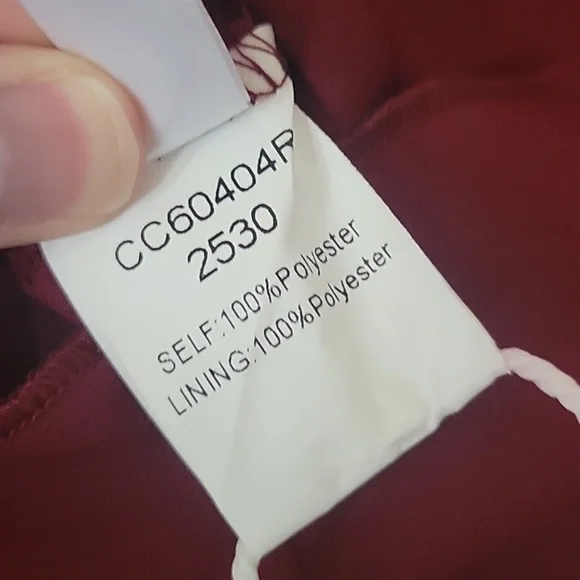 Cupshe Dark Red Maxi Dress, Women's Size Small, New With Tags! - Picture 7 of 9